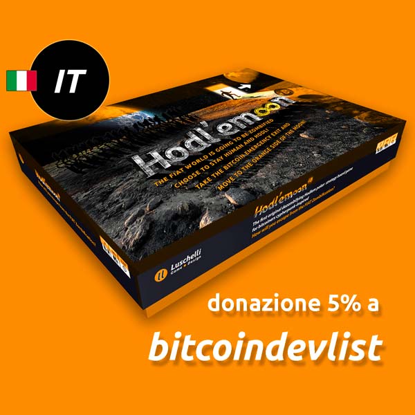 HODL'EMOON KIT (ITALIANO) bitcoindevlist